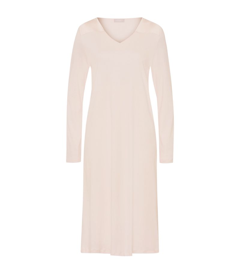 Hanro Hanro Cotton Long-Sleeve Emma Nightdress