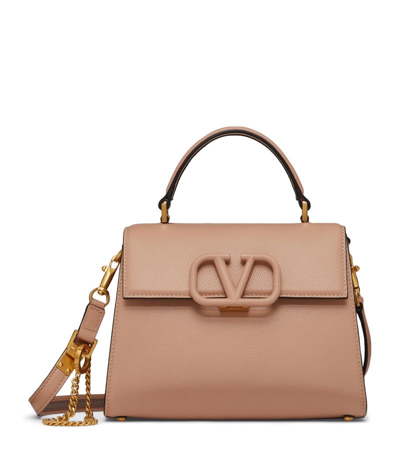 VALENTINO GARAVANI Valentino Garavani Small Calf Leather Vsling Top-Handle Bag