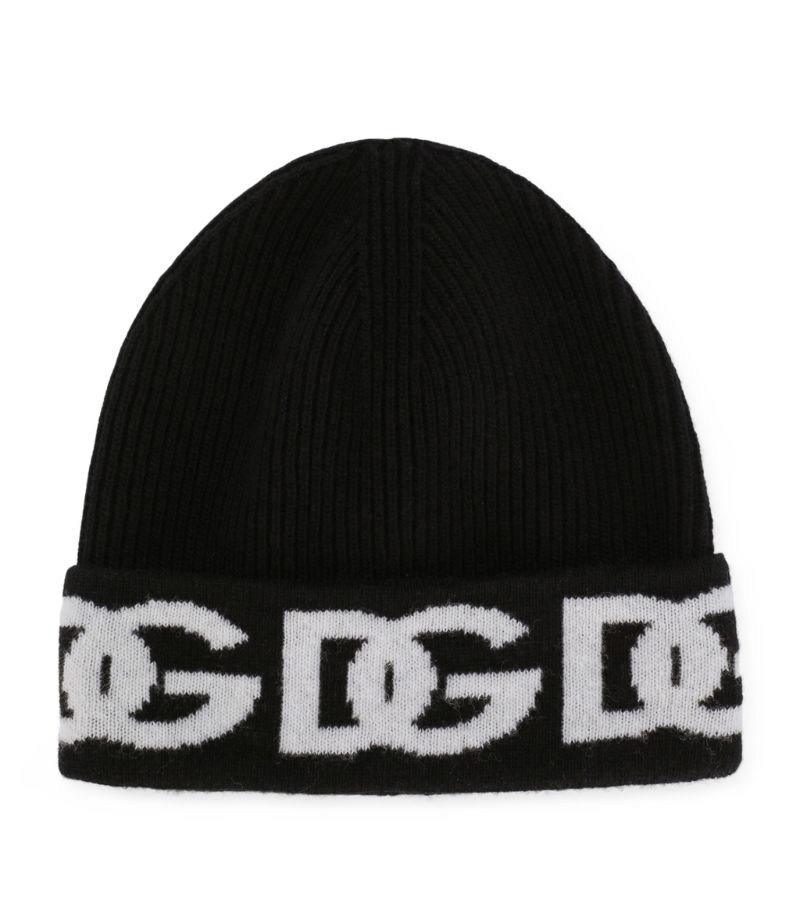 Dolce & Gabbana Dolce & Gabbana Kids Wool Logo Beanie