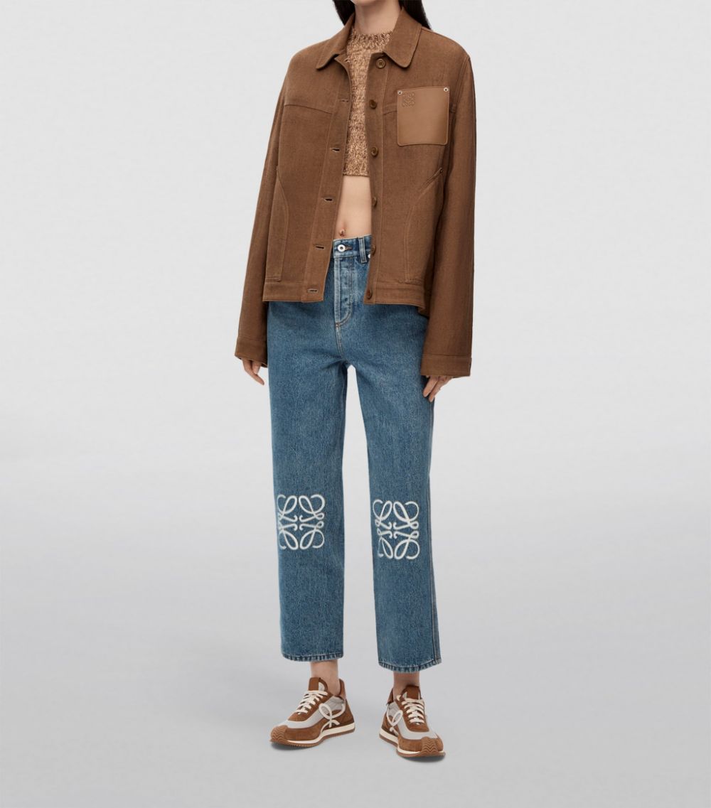 Loewe LOEWE Anagram Cropped Jeans