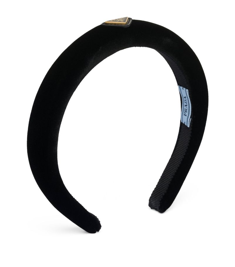 Prada Prada Velvet Logo Headband