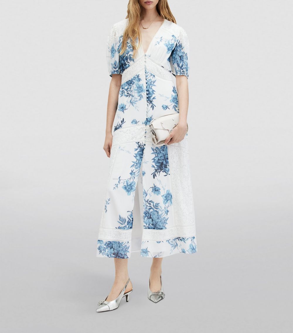 Allsaints Allsaints Dinah Floral Print Shirt Dress