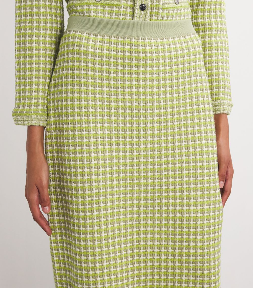 Tory Burch Tory Burch Knitted Jacquard Midi Skirt