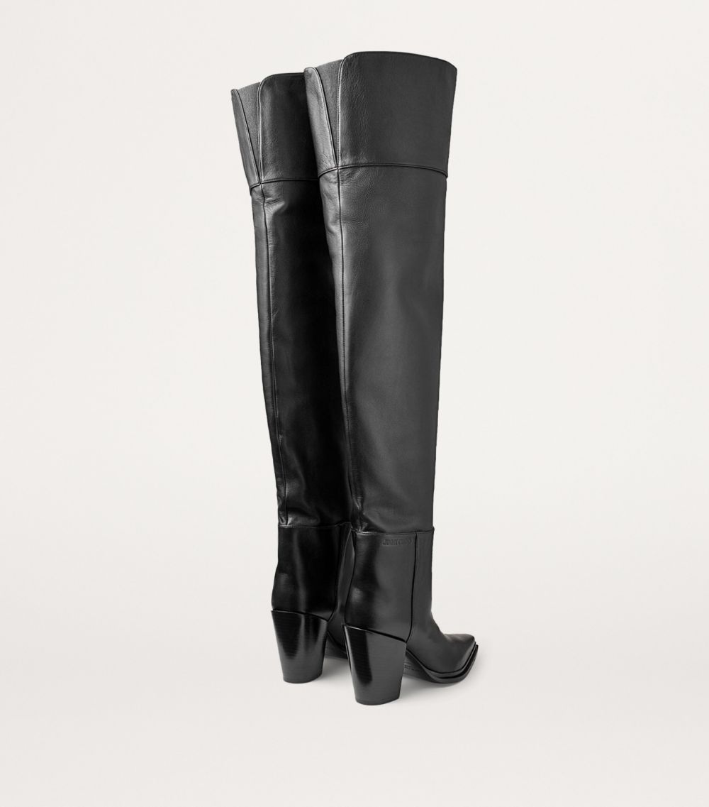 Jimmy Choo Jimmy Choo Cece 80 Leather Over-The-Knee Boots