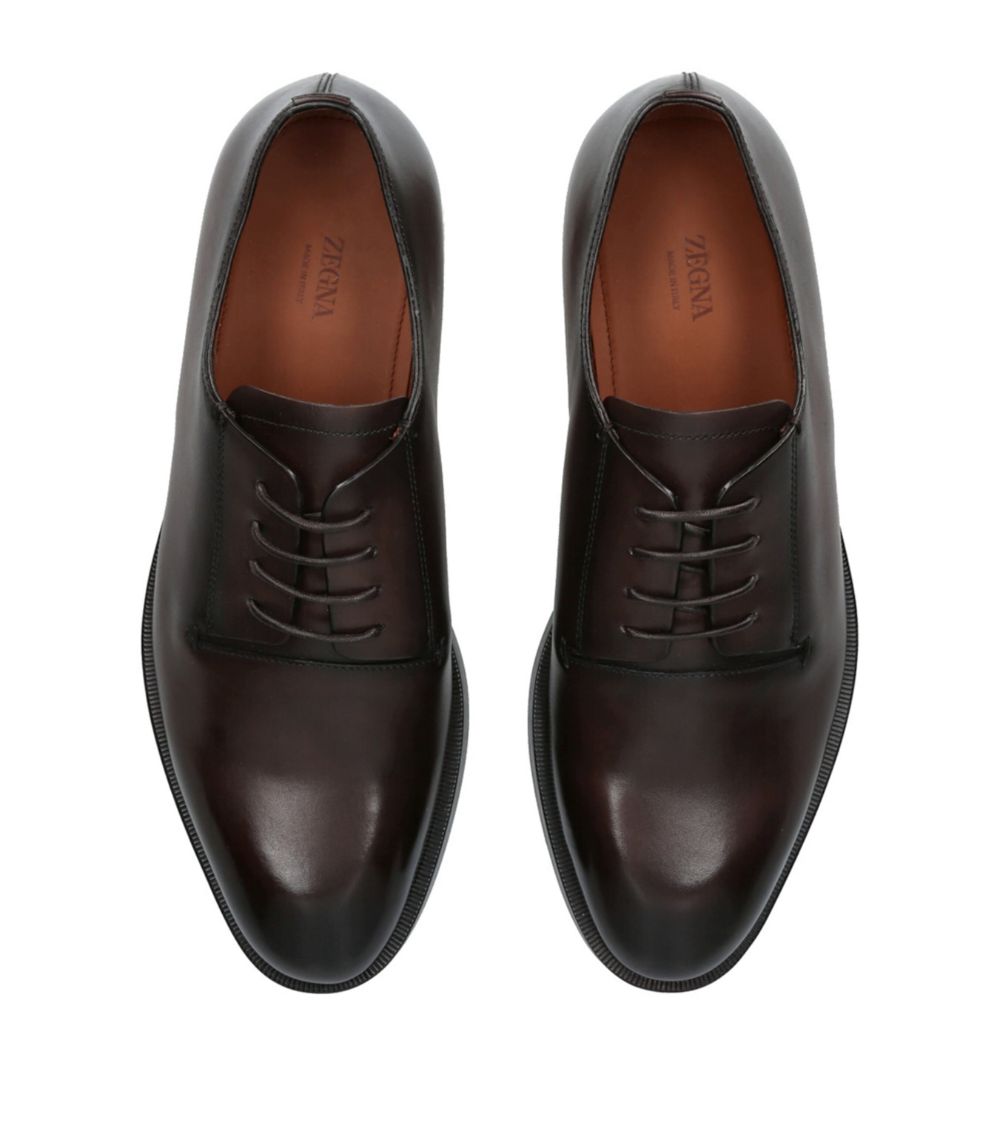 zegna Zegna Leather Torino Derby Shoes