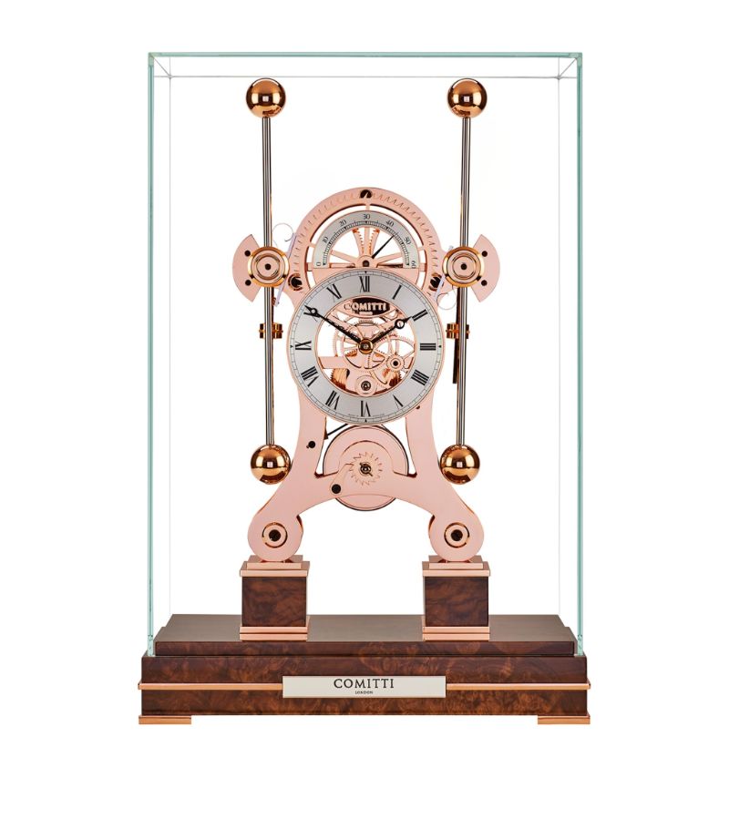 Comitti Comitti Rose Gold-Plated Navigator Clock