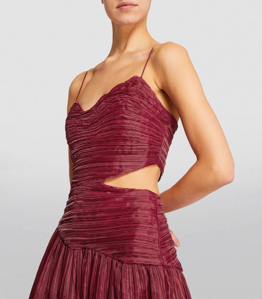 Aje Aje Pleated Laurier Maxi Dress