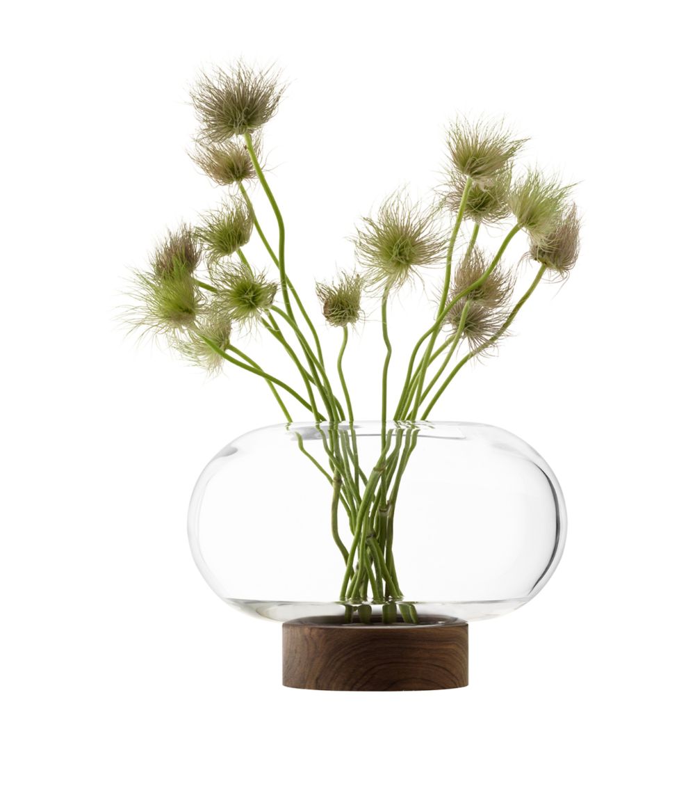 Lsa International Lsa International Glass-Walnut Oblate Vase (19.5Cm)