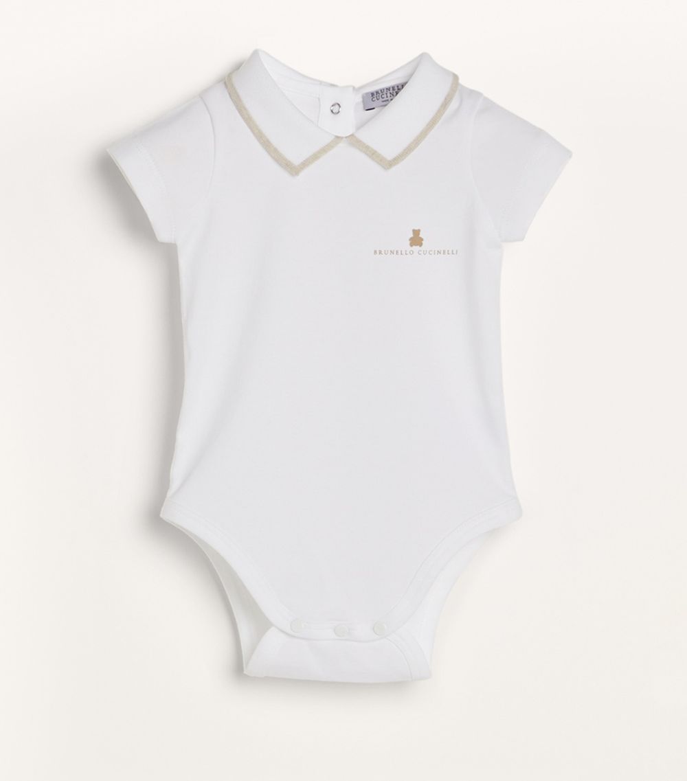 Brunello Cucinelli Kids Brunello Cucinelli Kids Set Of 2 Collared Bodysuits (3-24 Months)