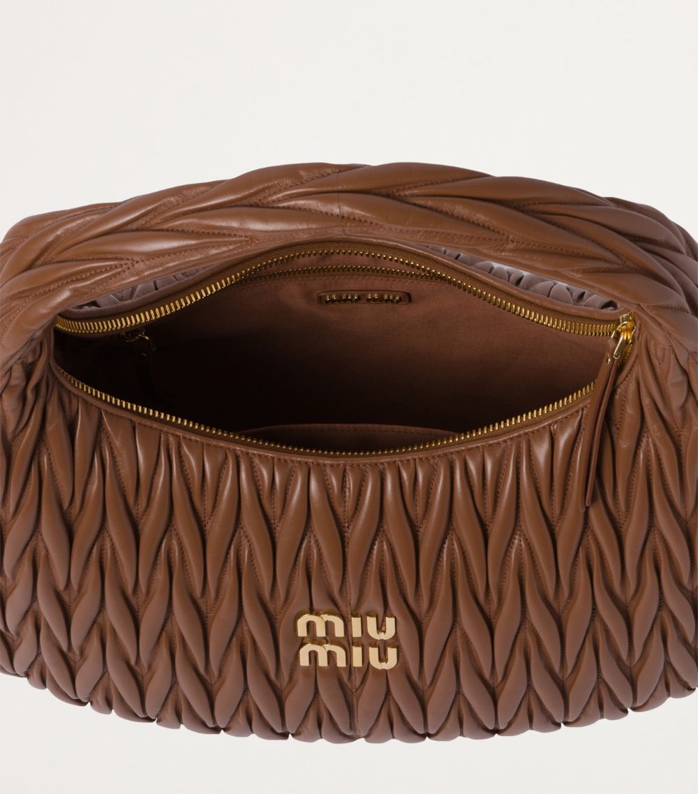 Miu Miu Miu Miu Matelassé Leather Wander Top-Handle Bag