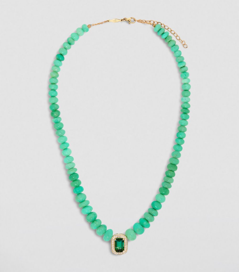 Jacquie Aiche Jacquie Aiche Yellow Gold And Tourmaline Beaded Necklace