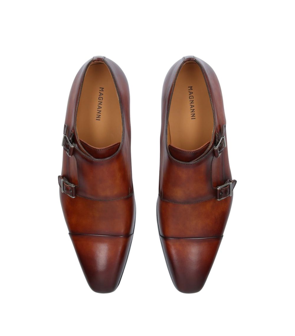 Magnanni Magnanni Burnished Double-Monk Shoes