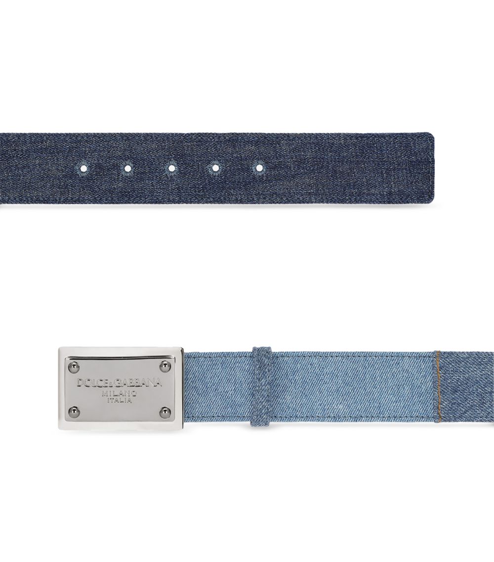 Dolce & Gabbana Dolce & Gabbana Patchwork Denim Belt