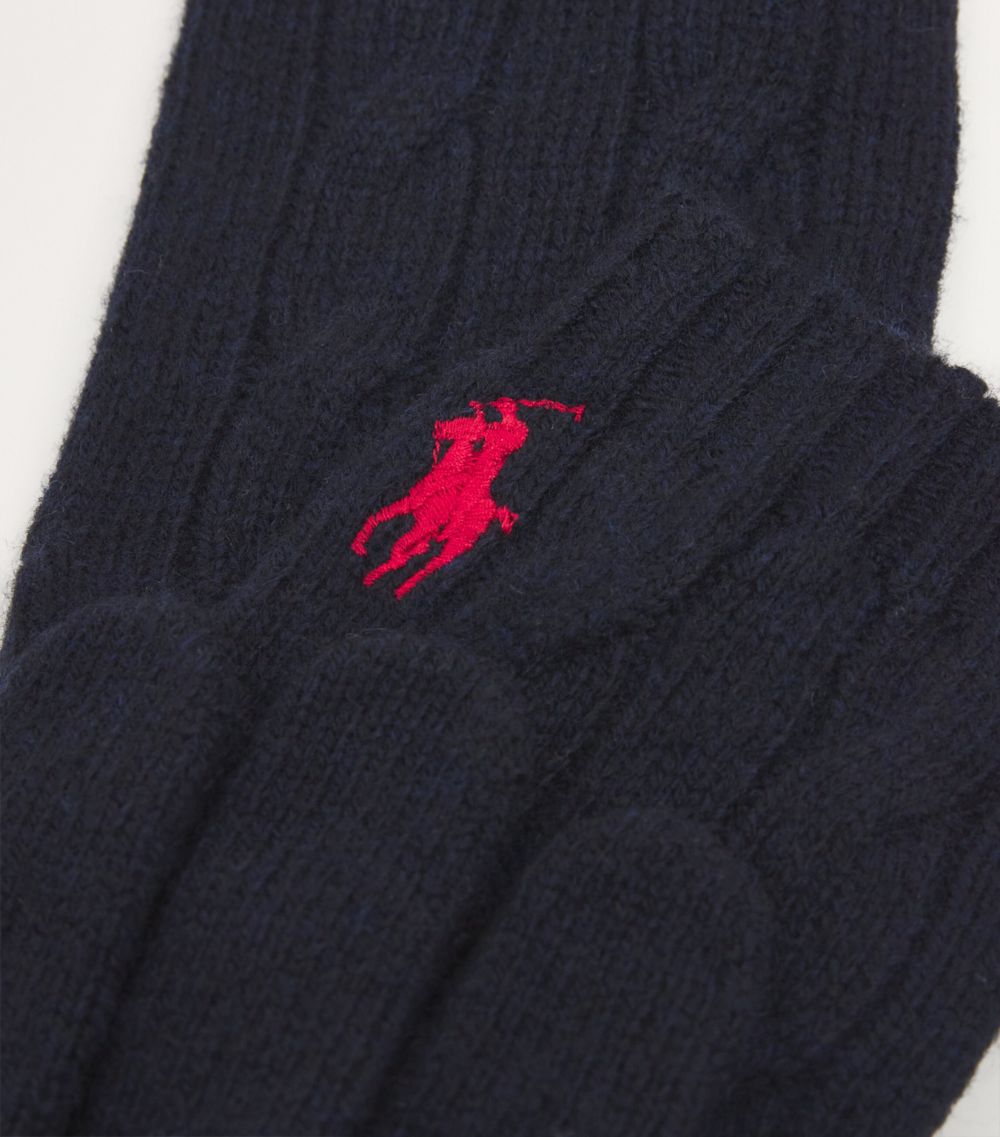 Polo Ralph Lauren Polo Ralph Lauren Wool Embroidered Gloves