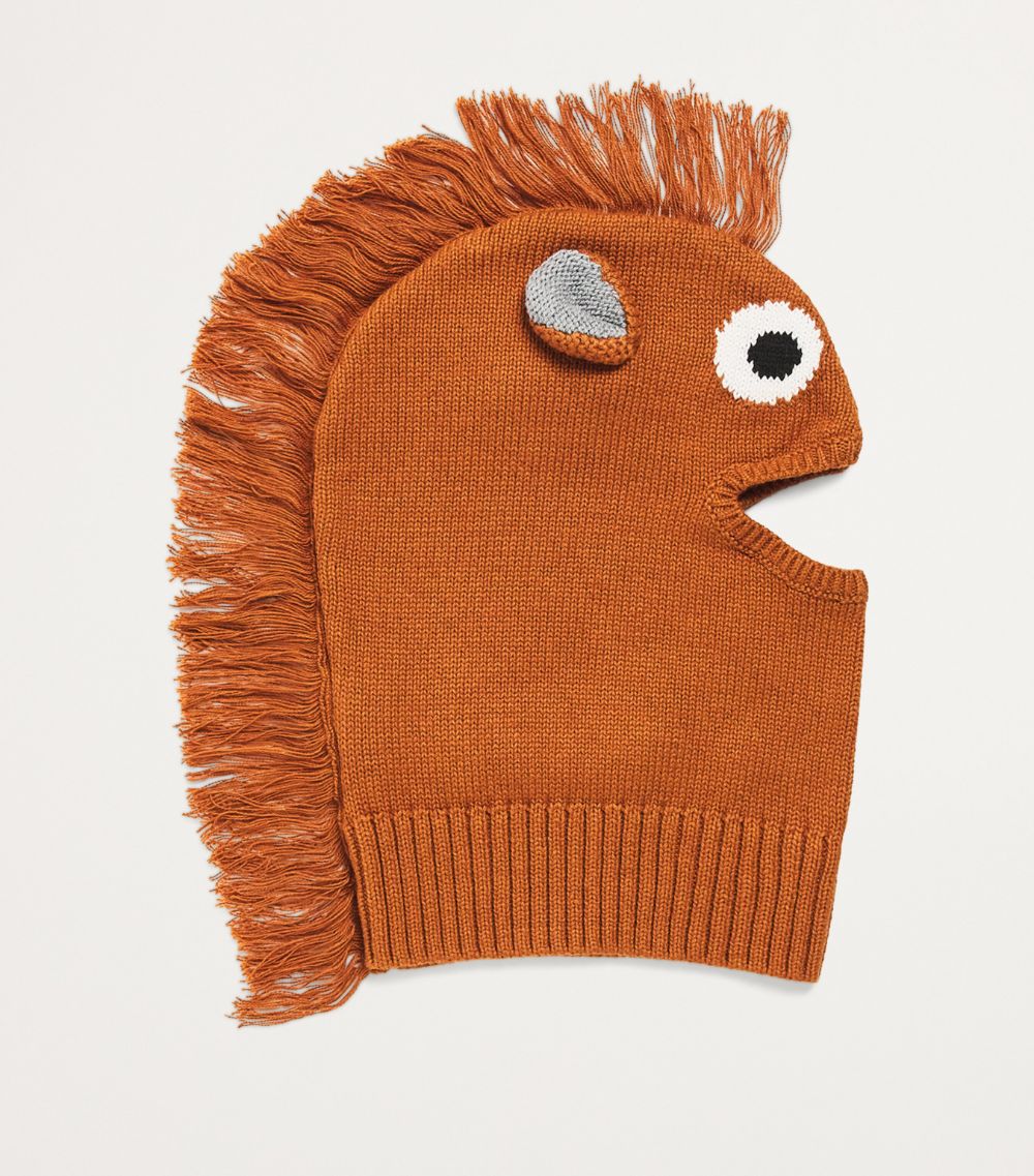 Stella McCartney Kids Stella Mccartney Kids Cotton-Wool Knitted Horse Hat