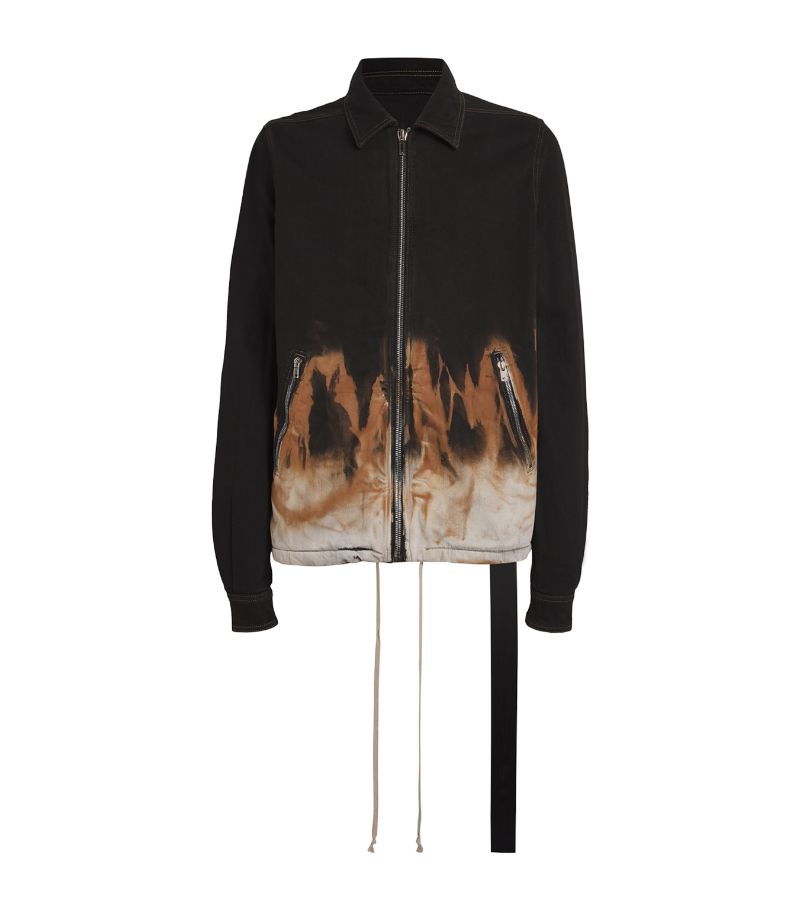 Rick Owens Rick Owens Flame Print Denim Jacket