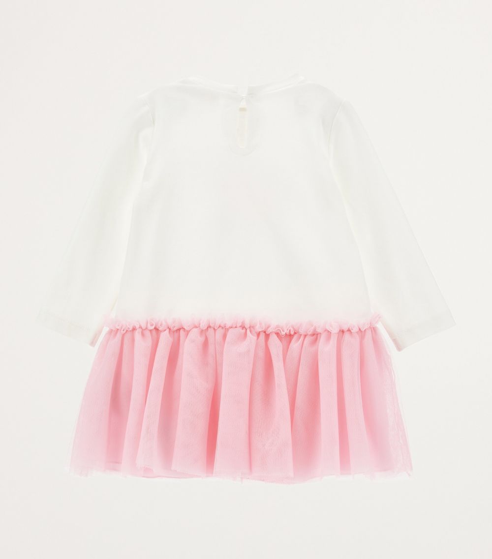 Monnalisa Monnalisa Stretch-Cotton Tulle Dress (3-36 Months)