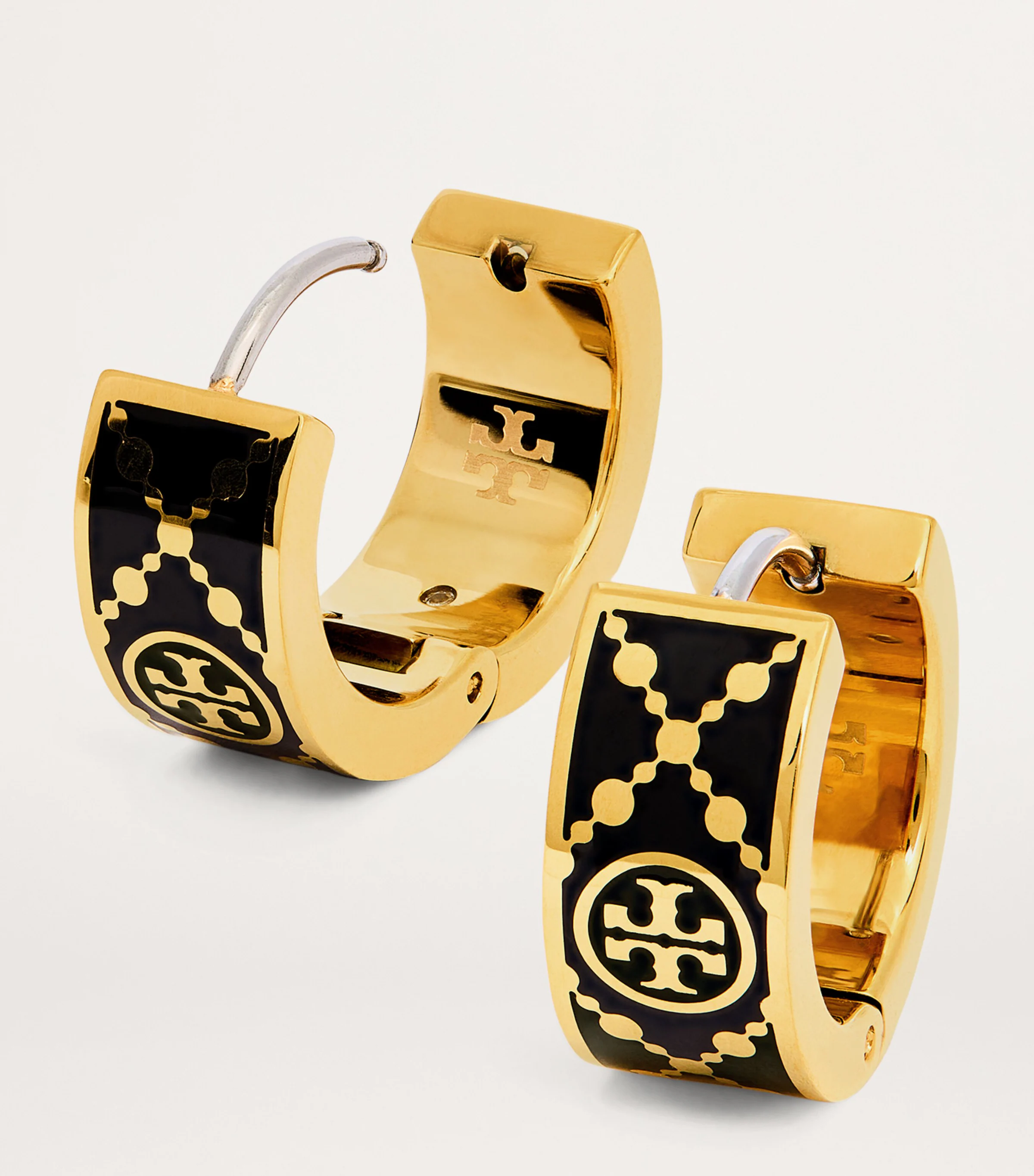 Tory Burch Tory Burch Double T Monogram Earrings