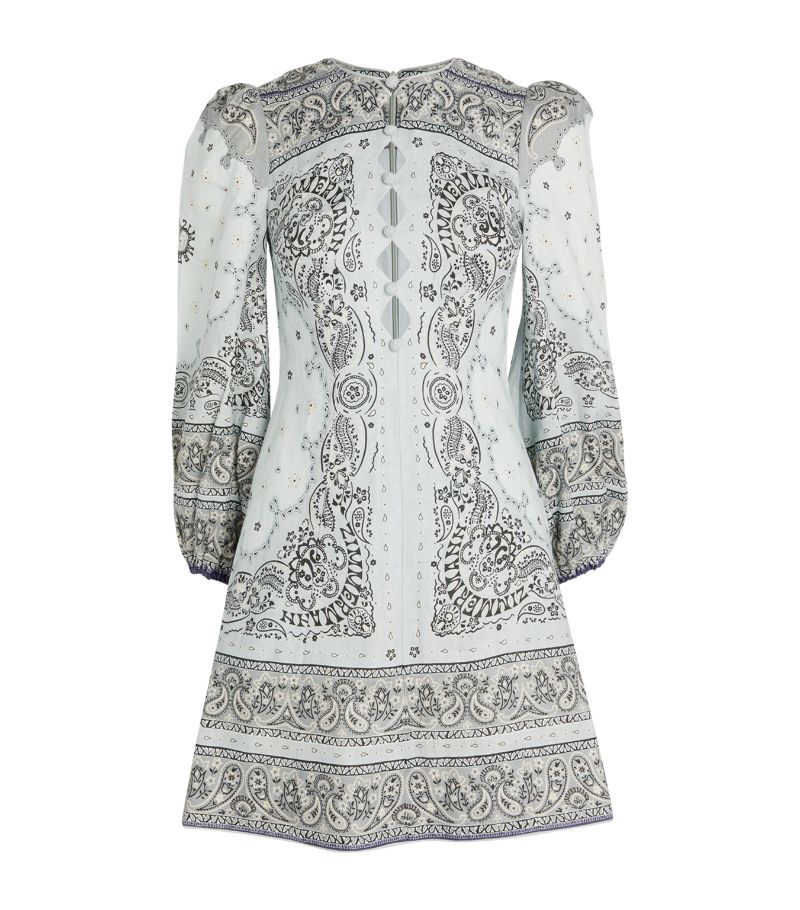 Zimmermann Zimmermann Mini Bandana Print Dress