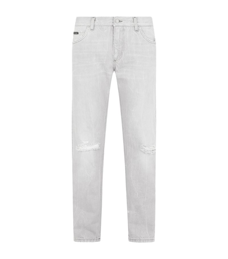 Dolce & Gabbana Dolce & Gabbana Distressed Slim Jeans