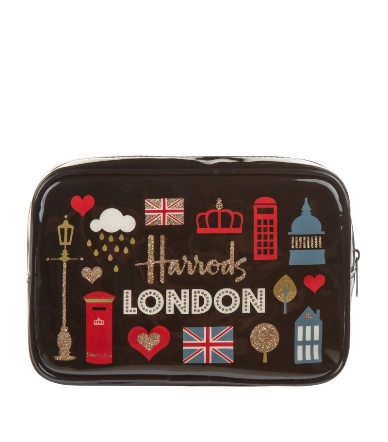 Harrods Harrods Glitter London Cosmetic Bag