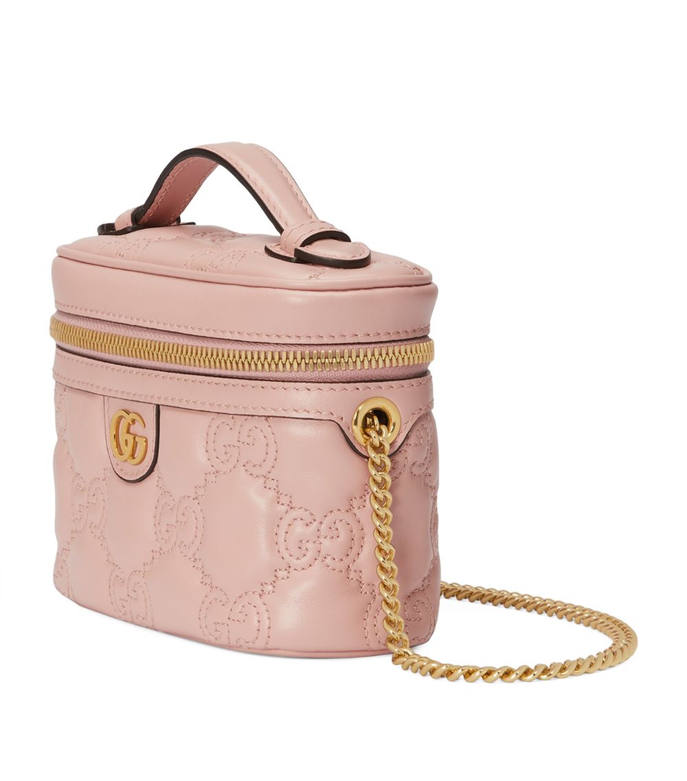 Gucci Gucci Mini Leather GG Matelassé Top-Handle Bag