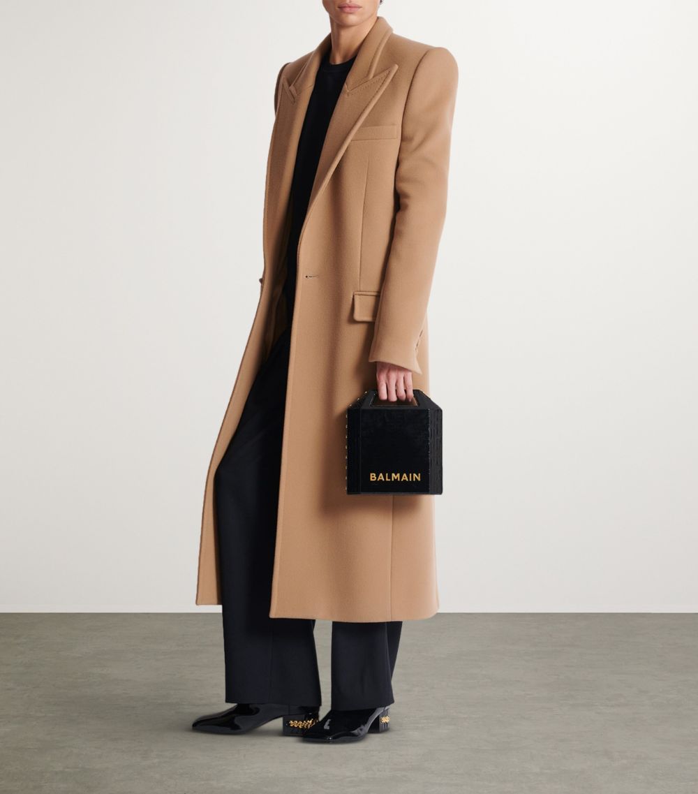 Balmain Balmain Virgin Wool-Cashmere Coat