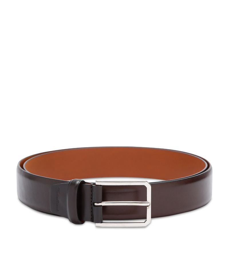 Santoni Santoni Leather Square Belt