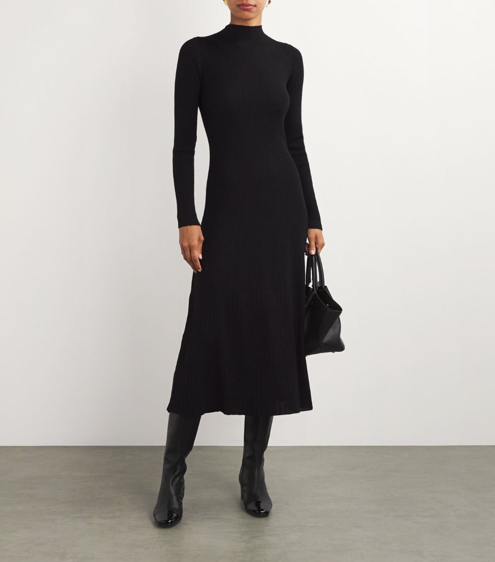 Max & Co. Max & Co. Virgin Wool-Blend Knitted Midi Dress