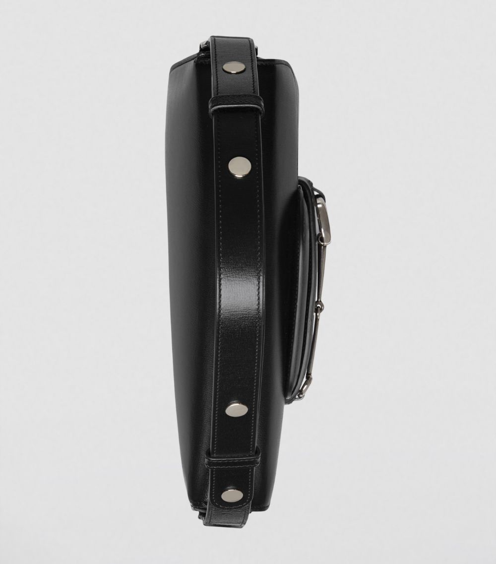 Gucci Gucci Small Leather Asymmetric Horsebit 1955 Shoulder Bag