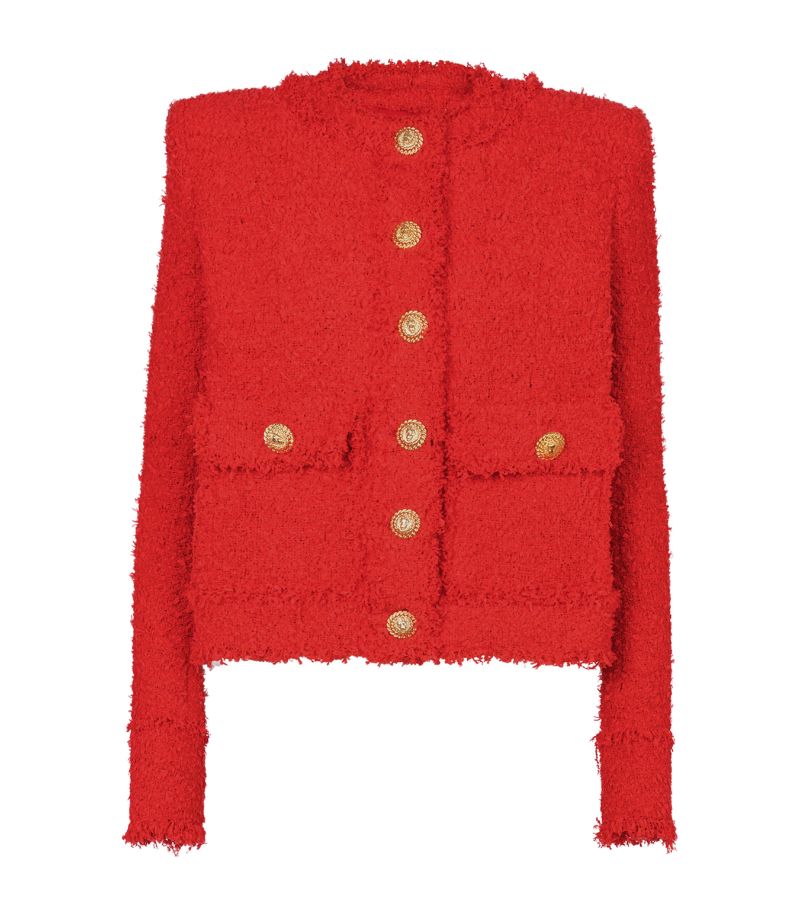 Balmain Balmain Tweed Cropped Jacket