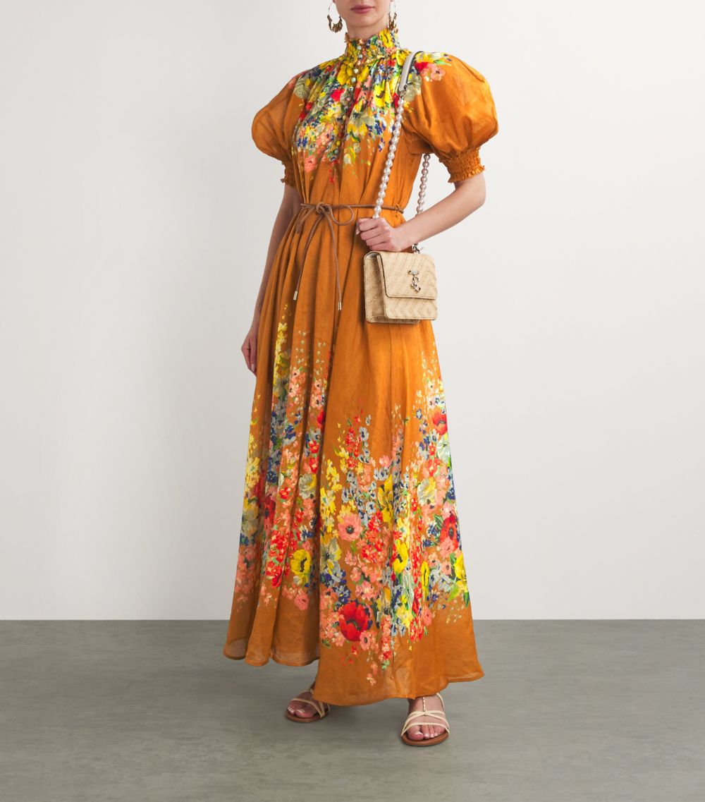 Zimmermann Zimmermann Ramie Floral Maxi Dress