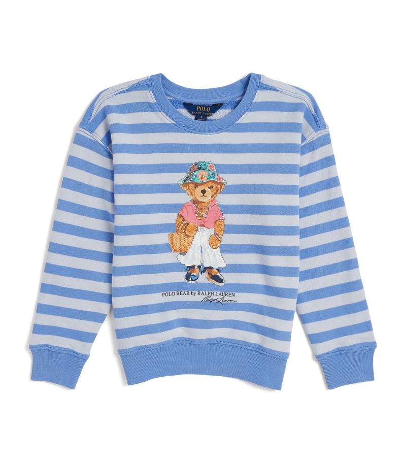 Ralph Lauren Kids Ralph Lauren Kids Striped Polo Bear Sweatshirt (7-14 Years)