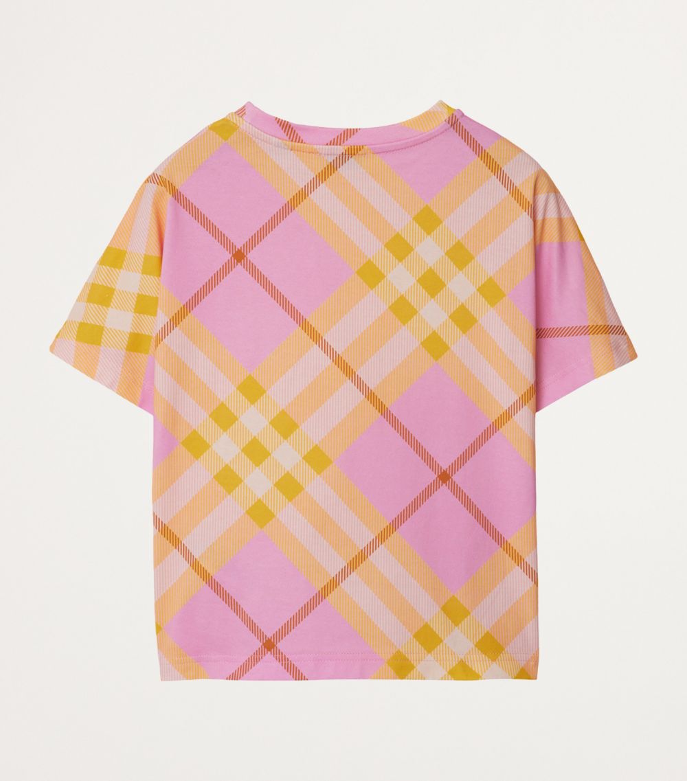 Burberry Burberry Kids Cotton Check T-Shirt