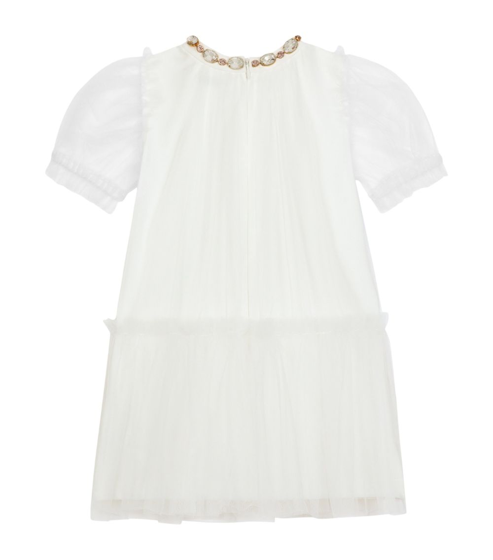 Dolce & Gabbana Dolce & Gabbana Kids Tulle Embellished Dress (8-14 Years)