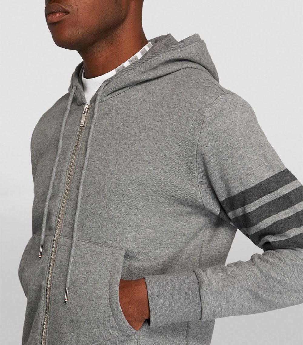 Thom Browne Thom Browne 4-Bar Zip-Up Hoodie