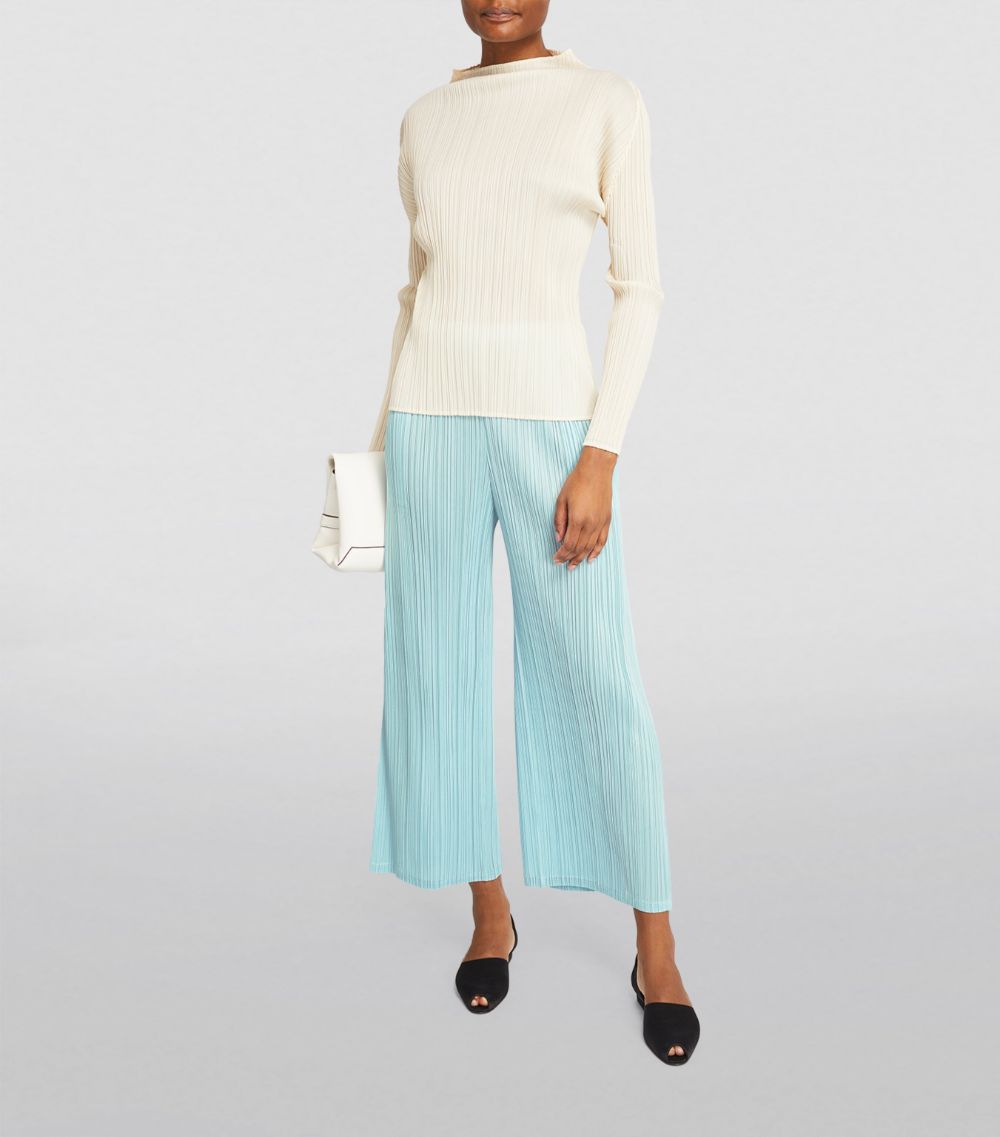 Pleats Please Issey Miyake Pleats Please Issey Miyake Monthly Colors March Wide-Leg Trousers
