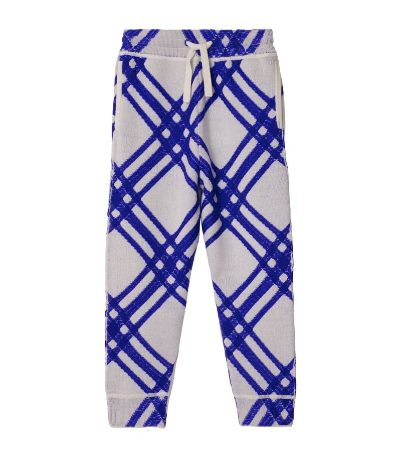 Burberry Burberry Kids Wool Check Sweatpants (3-14 Years)