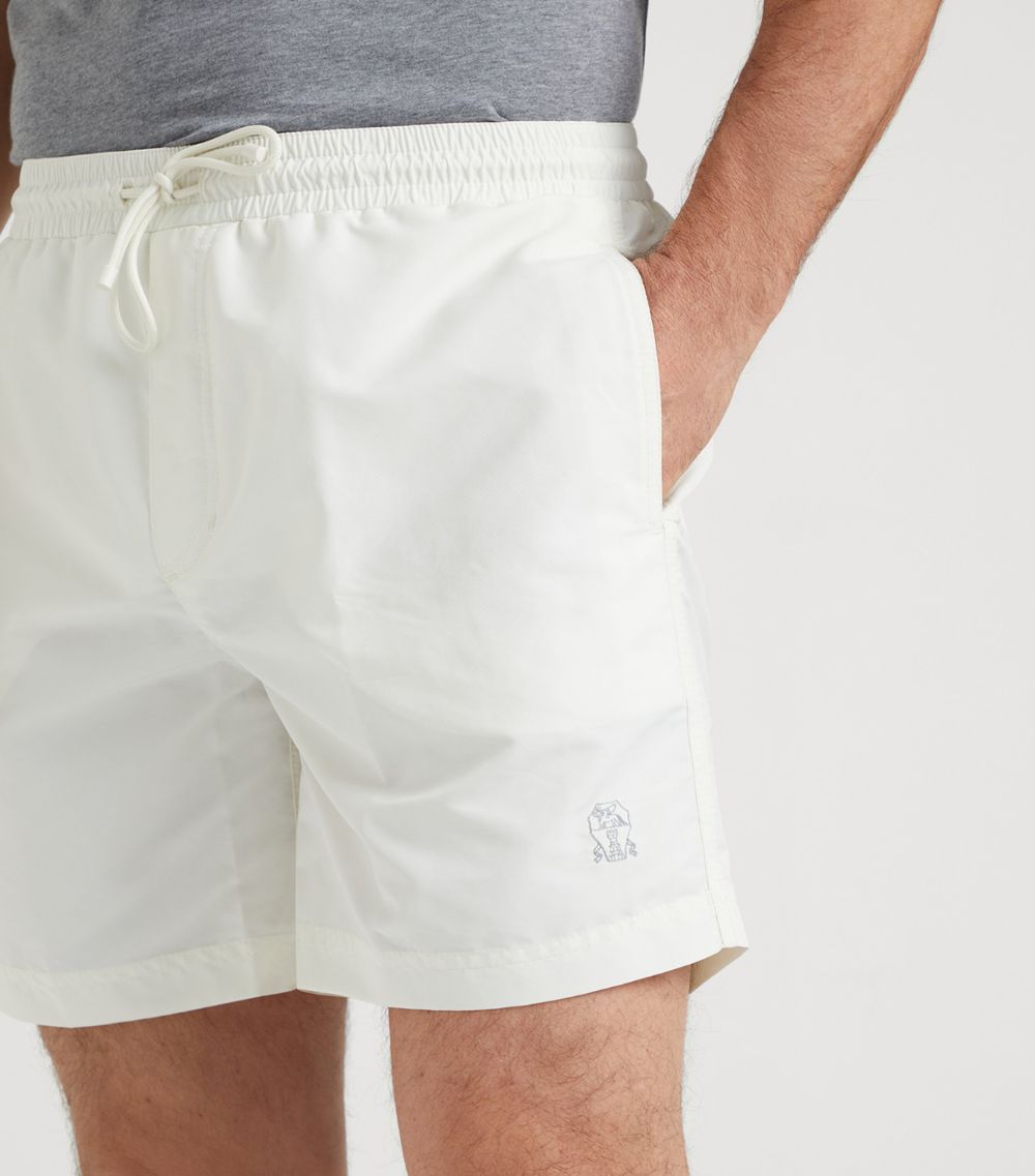 Brunello Cucinelli Brunello Cucinelli Logo Swim Shorts