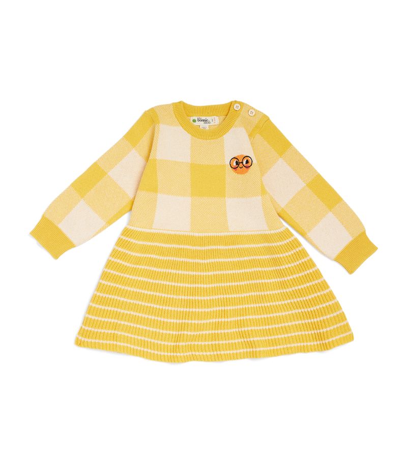 The Bonnie Mob the bonnie mob Knitted Check Dress (6-24 Months)