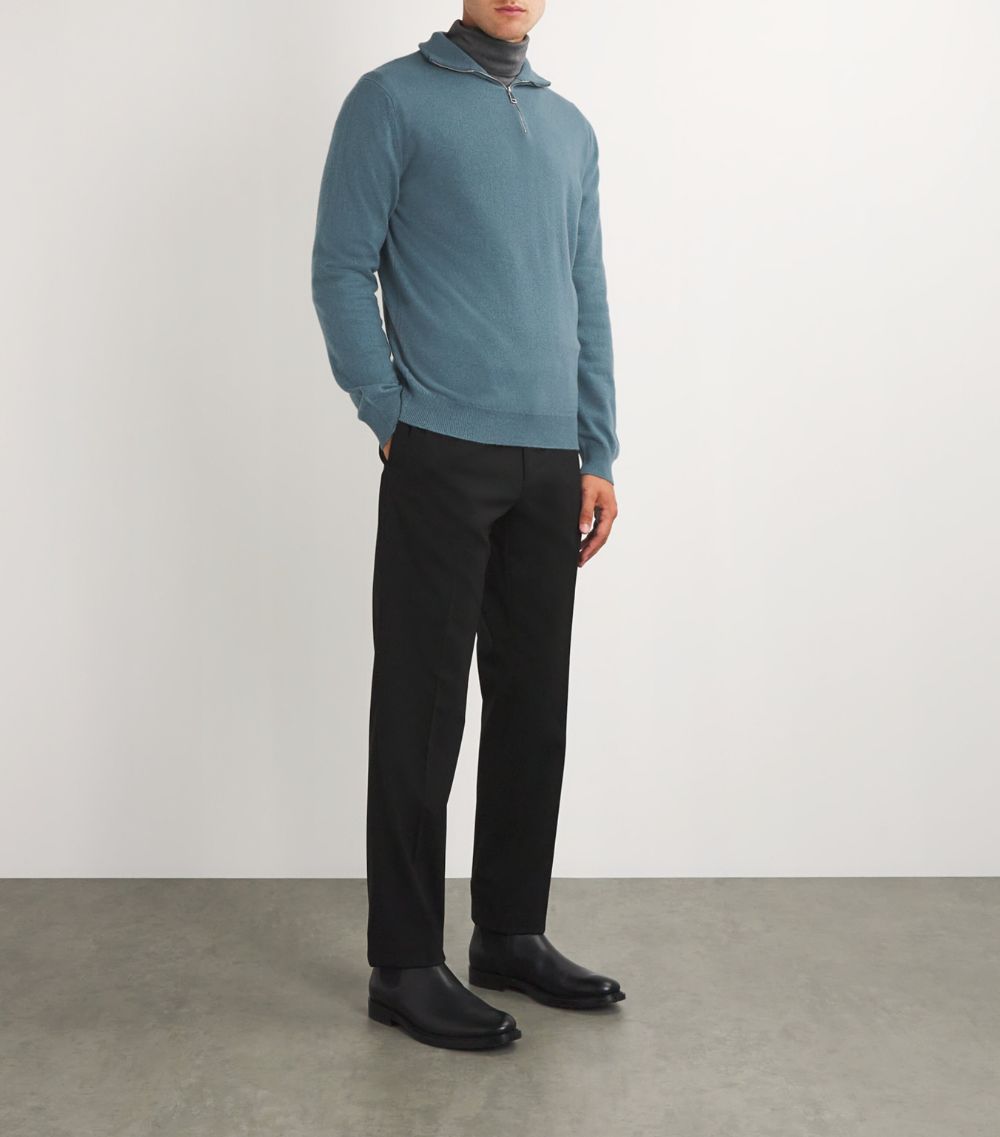 Begg X Co Begg X Co Cashmere Quarter-Zip Sweater