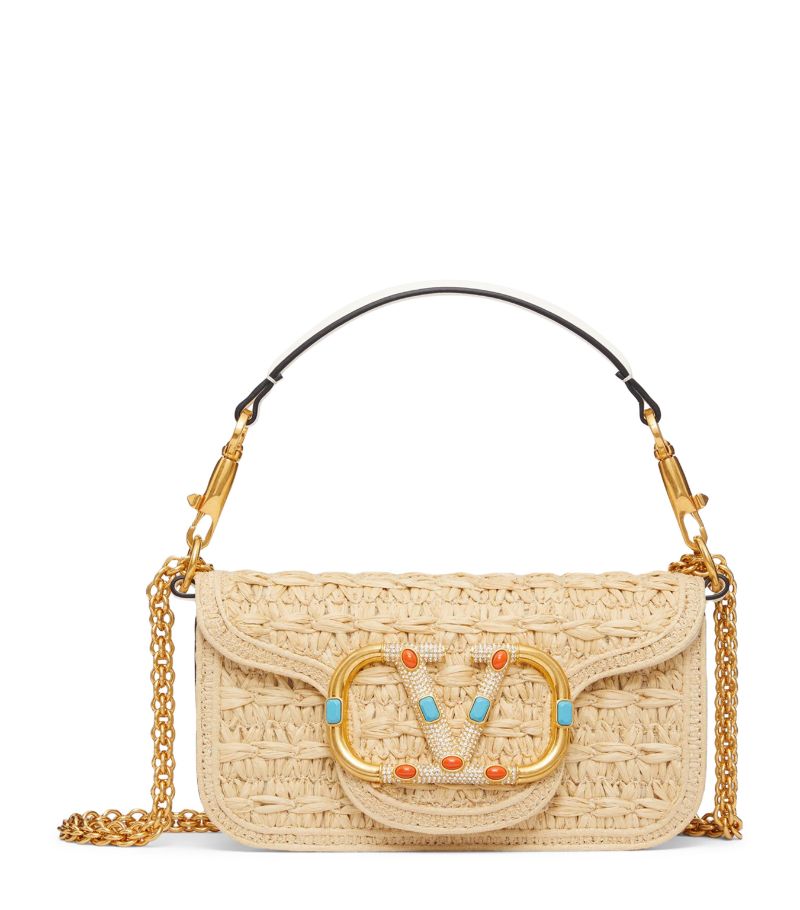 VALENTINO GARAVANI Valentino Garavani Embellished Locò Shoulder Bag