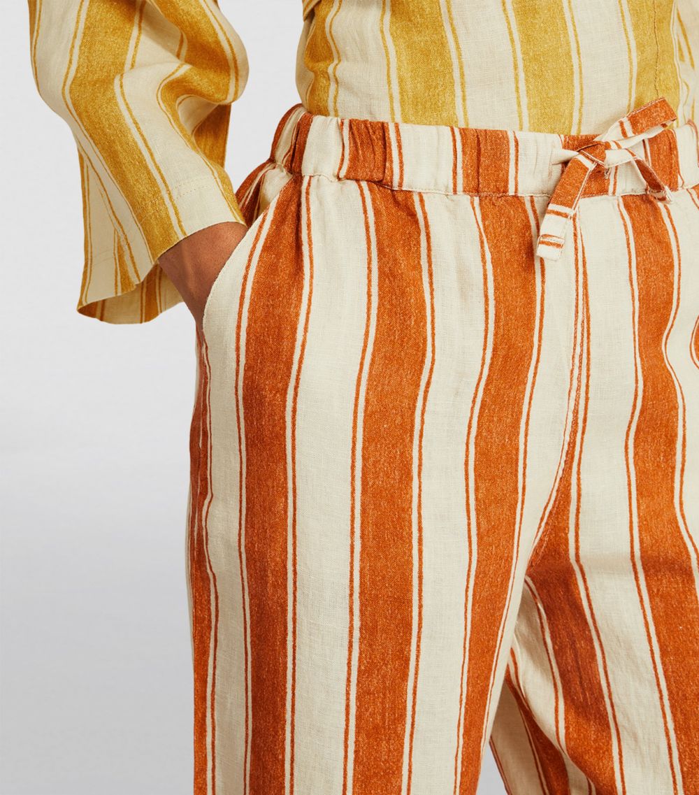 Desmond & Dempsey Desmond & Dempsey Linen Striped Loungewear Set