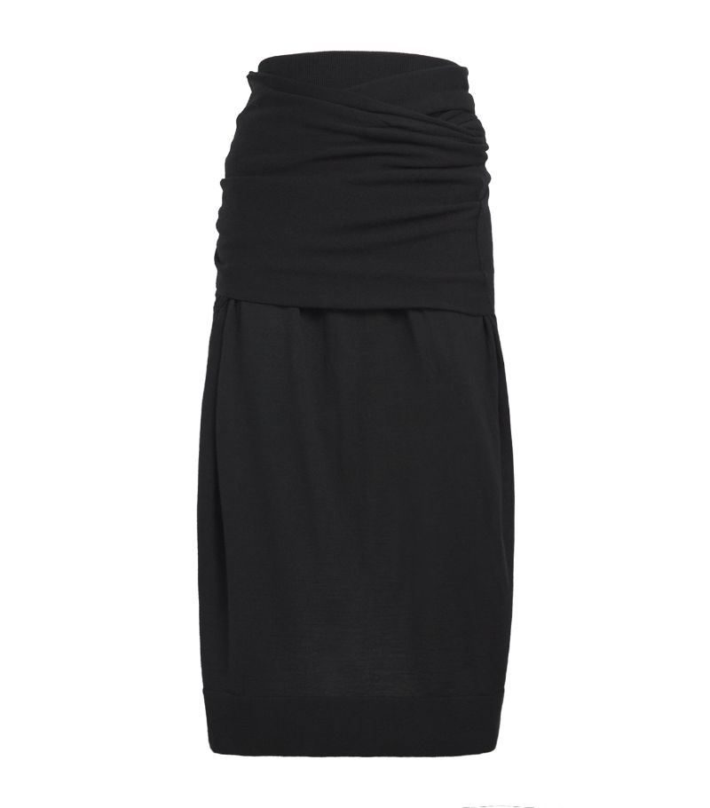 Toteme Toteme Merino Wool-Silk Midi Skirt