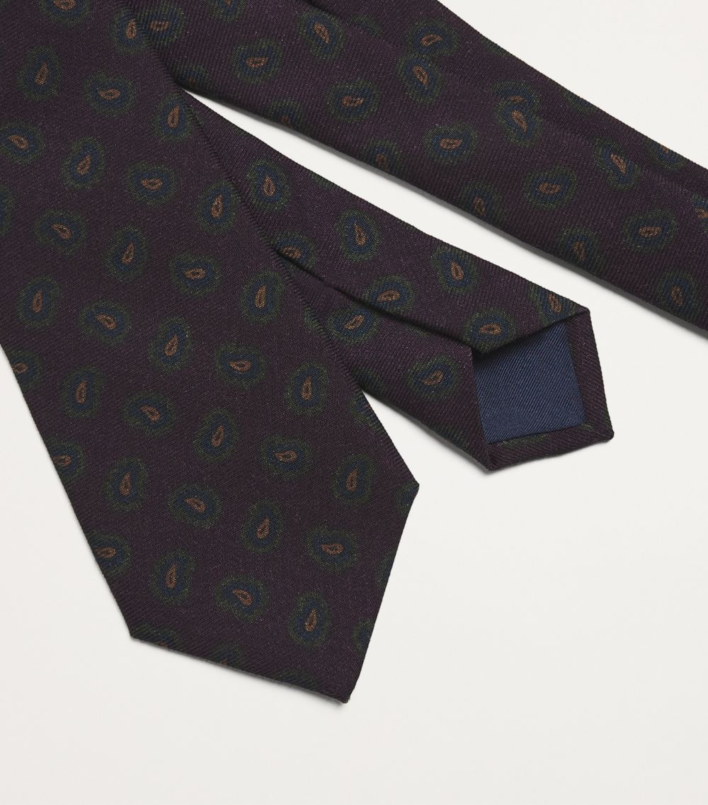 Polo Ralph Lauren Polo Ralph Lauren Wool Paisley Print Tie