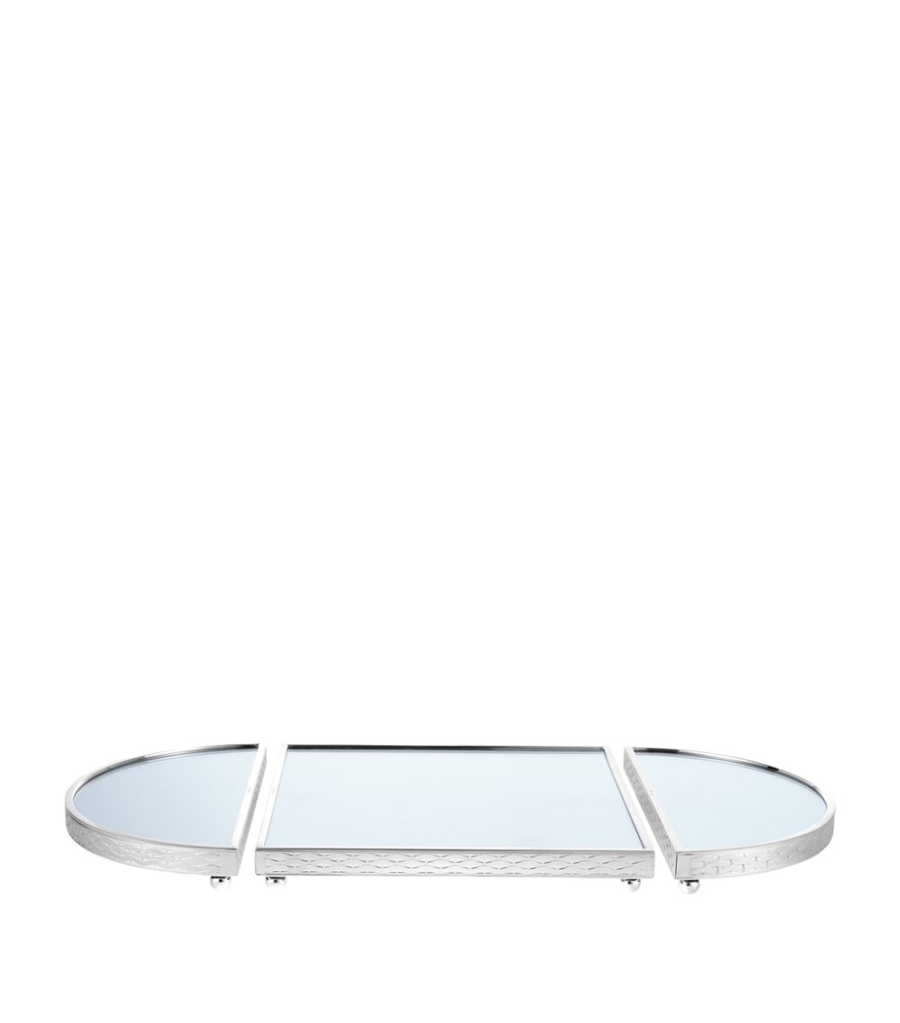 Christofle Christofle Silver-Plated Sève D'Argent Semi-Circle Tray (32Cm)