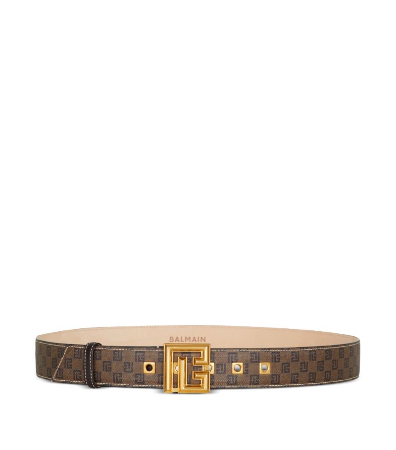 Balmain Balmain Monogram-Buckle Belt