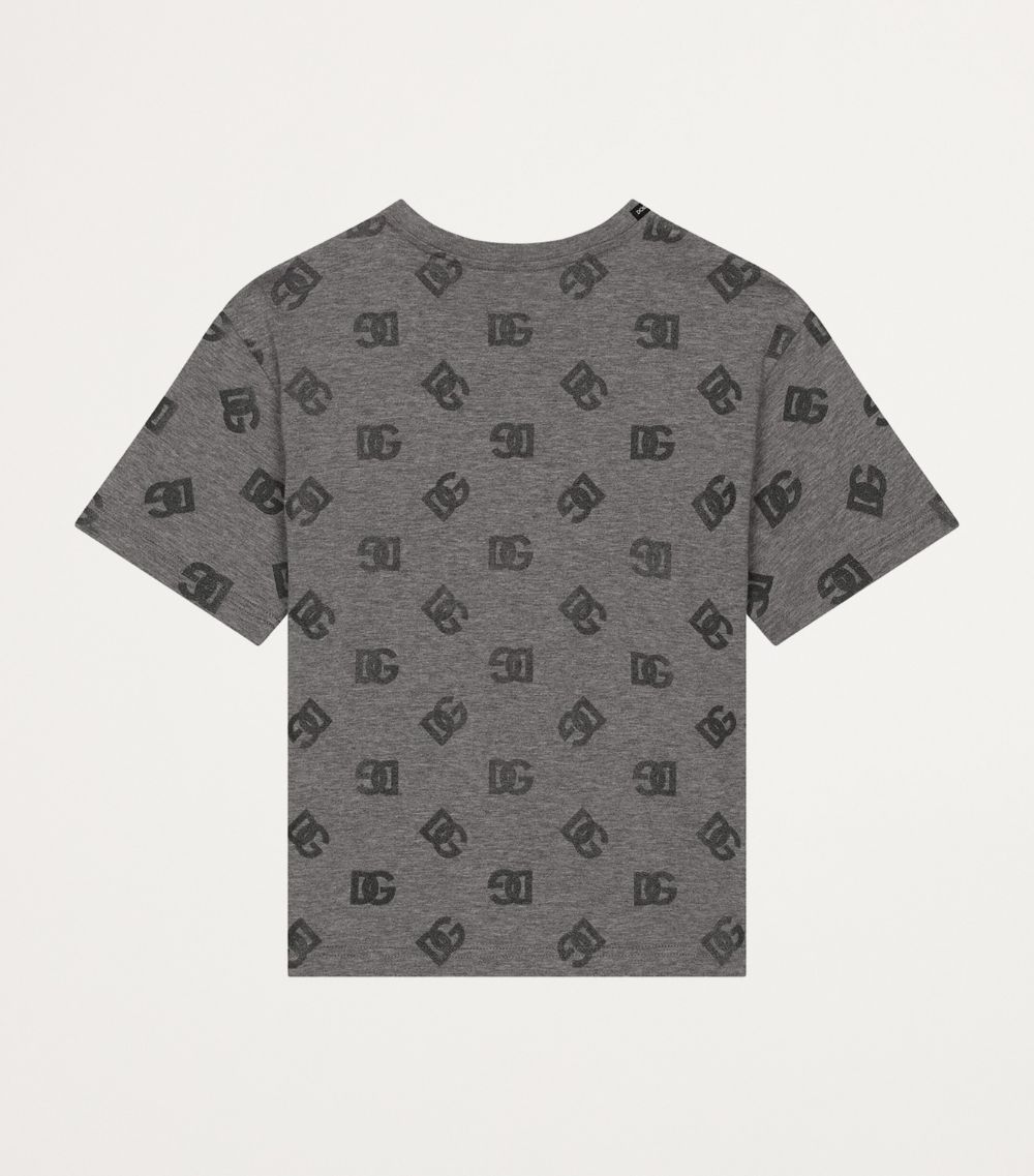 Dolce & Gabbana Dolce & Gabbana Kids Cotton Logo Print T-Shirt (8-12+ Years)