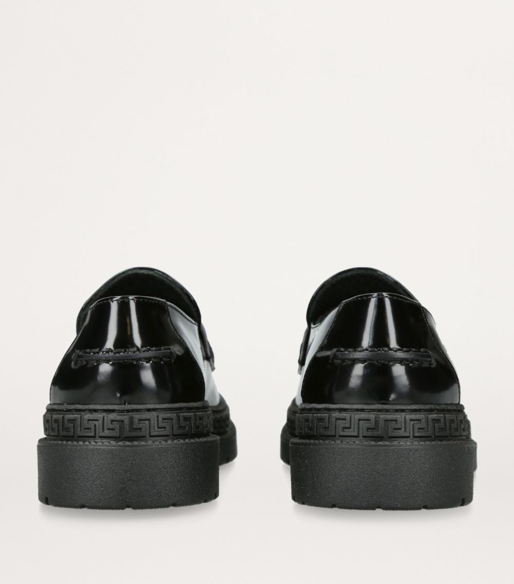 Young Versace Versace Kids Leather Medusa Driving Loafers