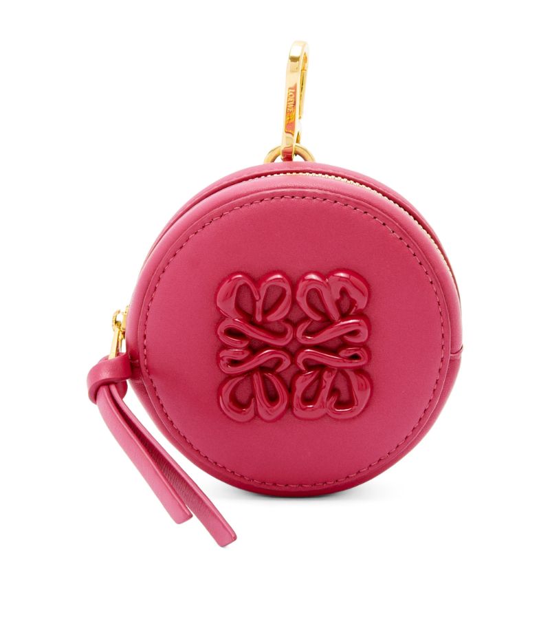 Loewe Loewe Leather Inflated Anagram Cookie Charm Purse